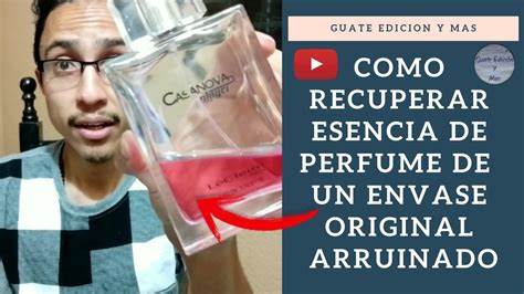 Como abrir un envase de perfume y salvar el envase .